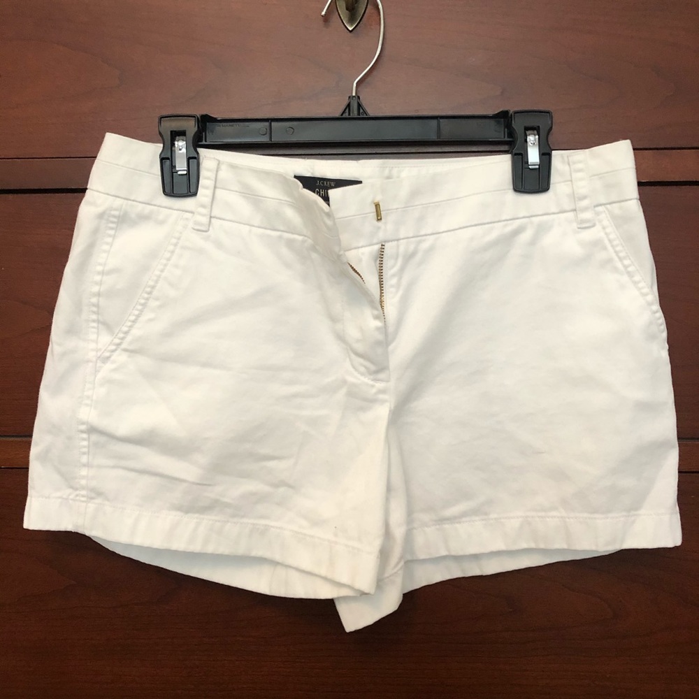 J. Crew Chino White Shorts